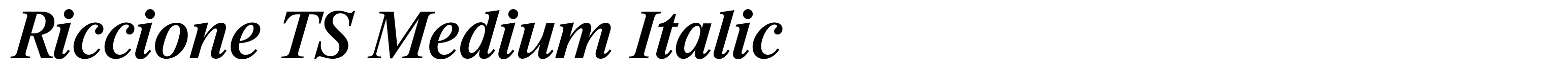 Riccione TS Medium Italic